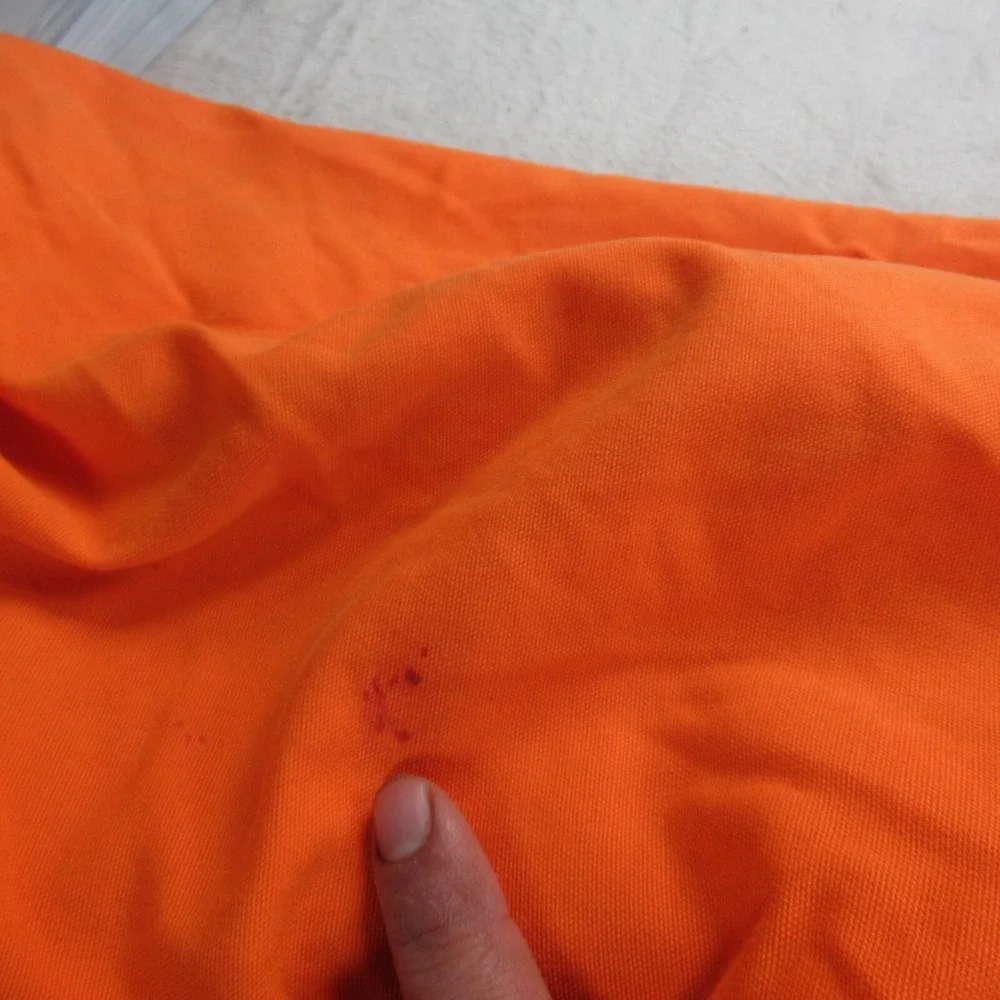 Cabelas Jacket Mens Large Orange Waterproof Insulated Hunting Outdoor VTG 90s